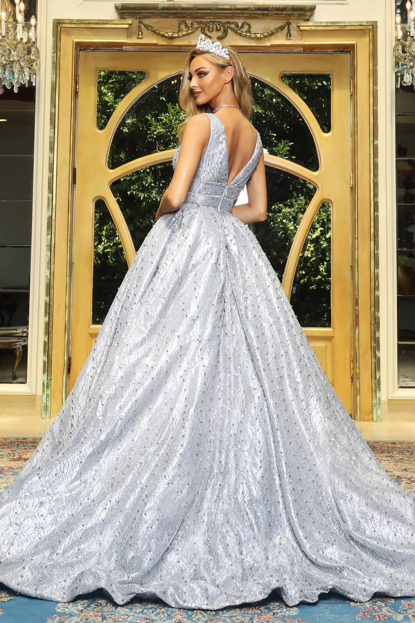 Cinderella Gown Silver