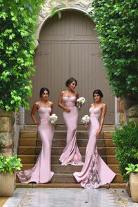 Frozen Gown with Lace Train Blush