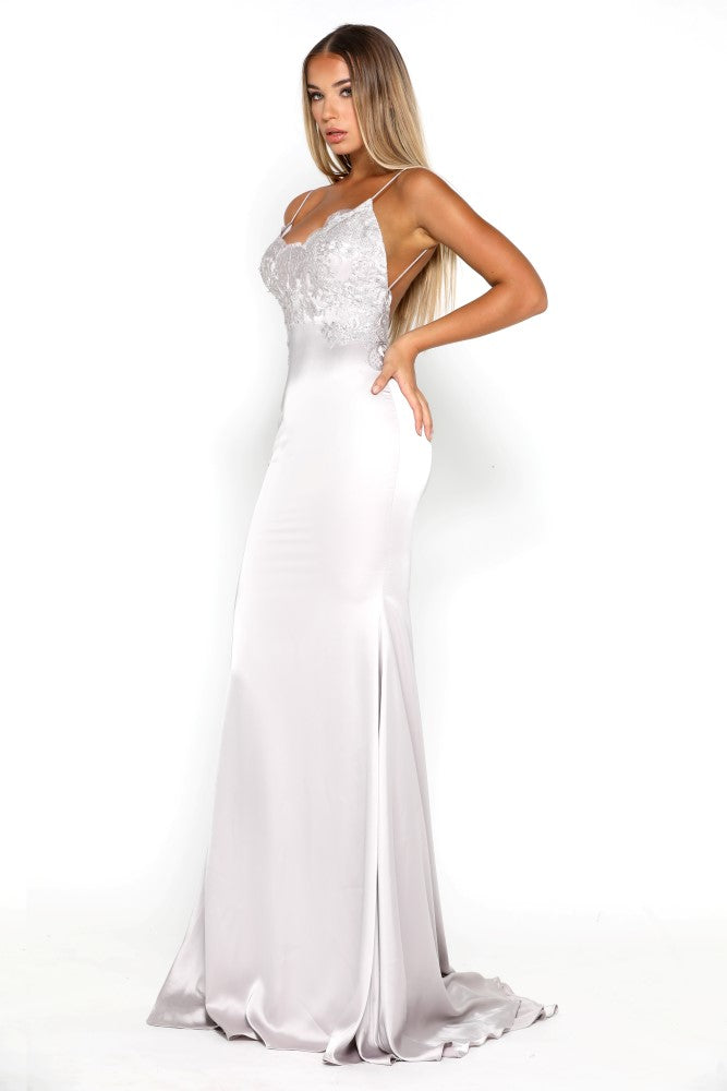 Valentina Gown Silver