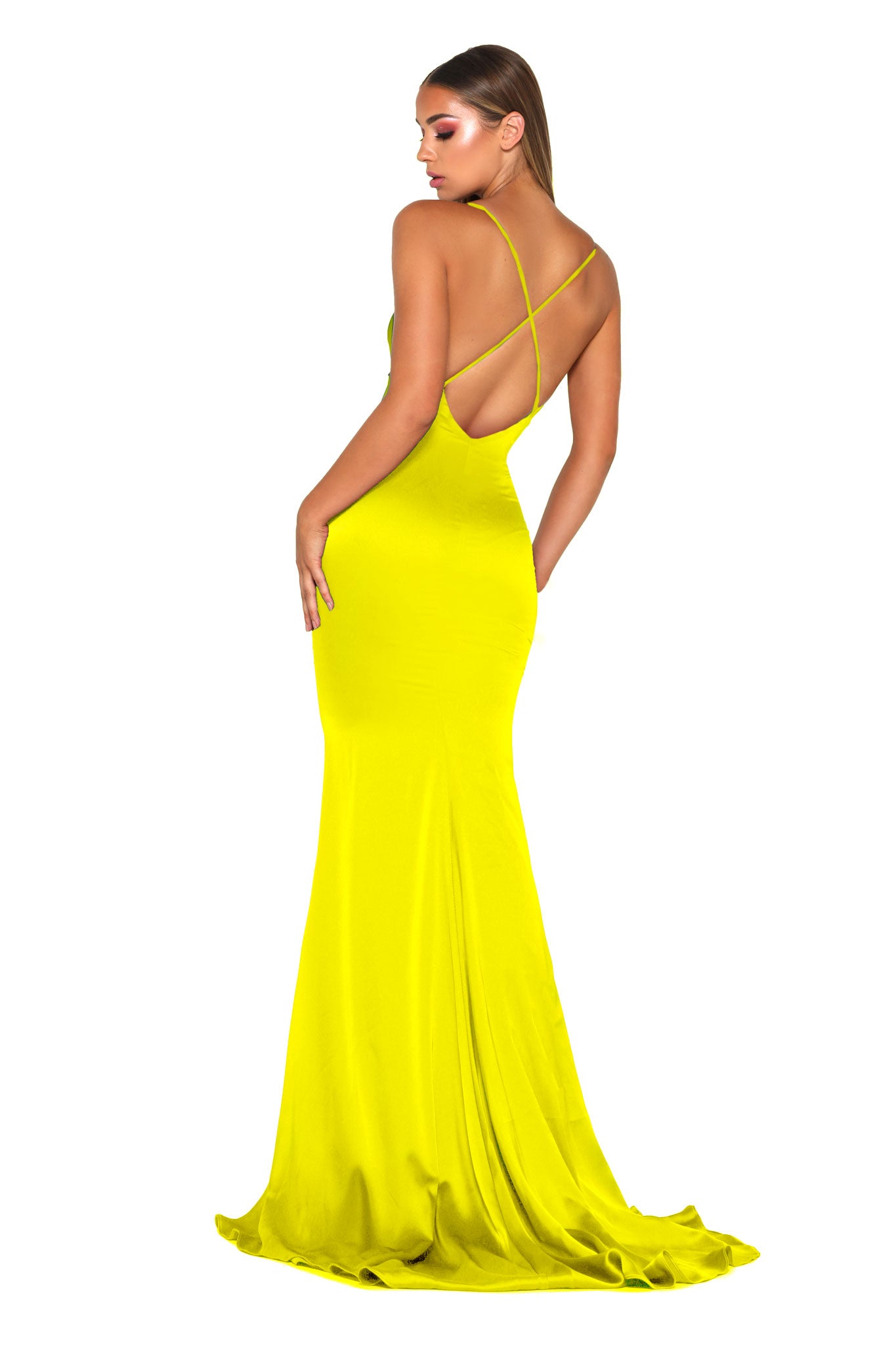 Dana Gown Hot Yellow