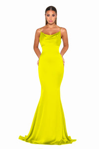 Dana Gown Hot Yellow